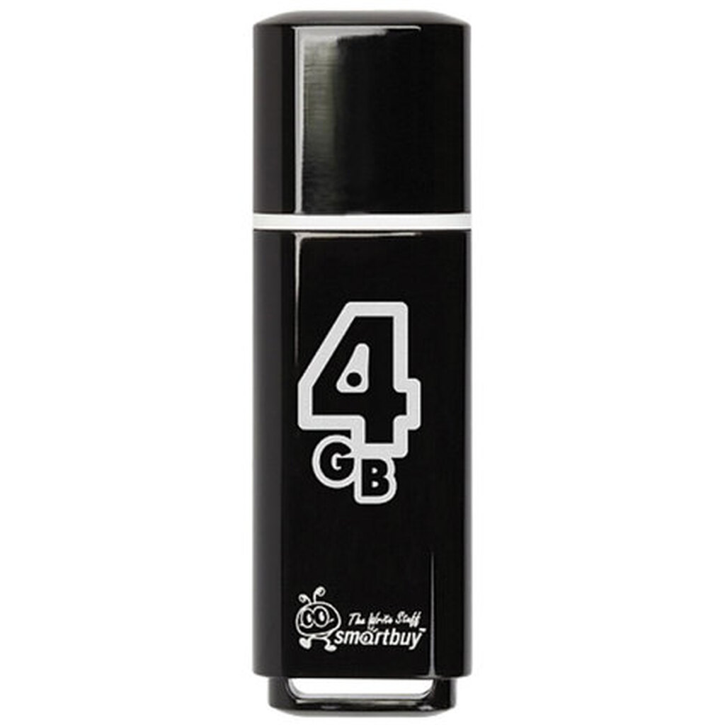 USB флеш SMARTBUY 4GB GLOSSY SERIES BLACK SB4GBGS-K