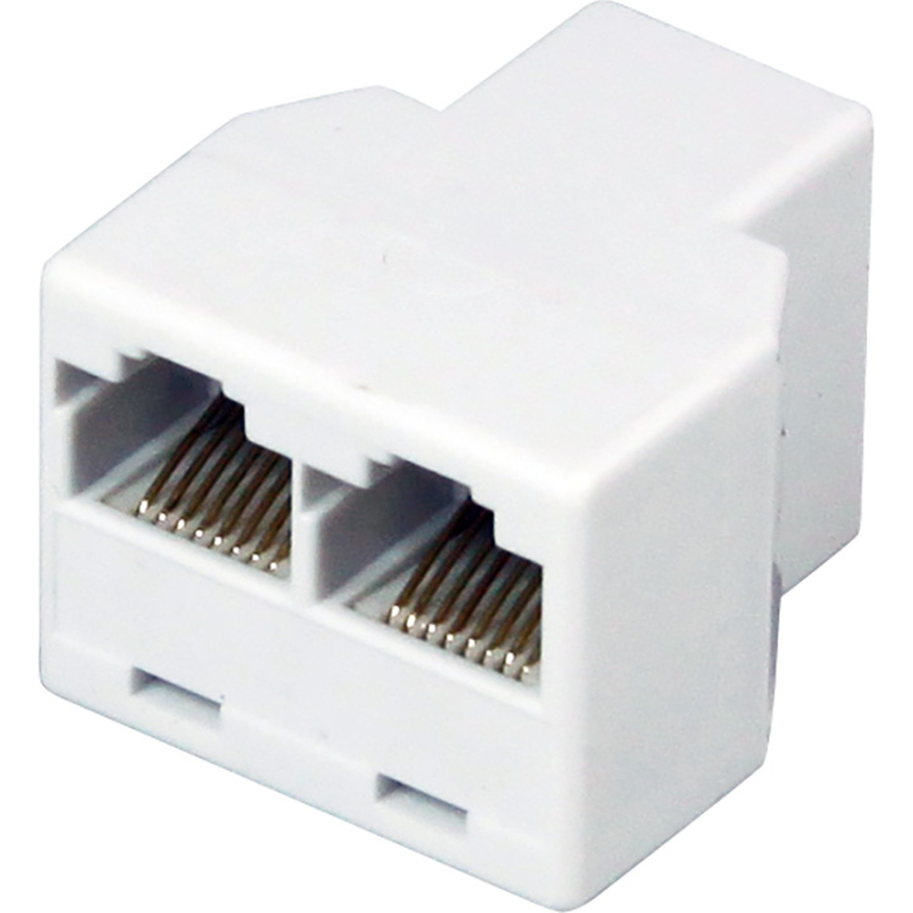 Сетевой переходник LAN REXANT гнездо RJ-45 (8Р8С) - 2 гнезда RJ-45 (8Р8С) 06-0112-B