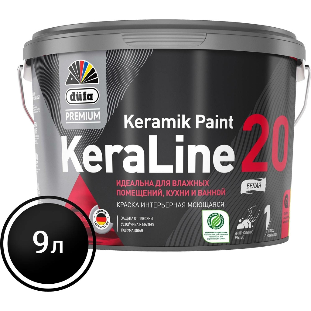 ВД краска Dufa Premium KeraLine 20 база 1 9 л МП00-006526