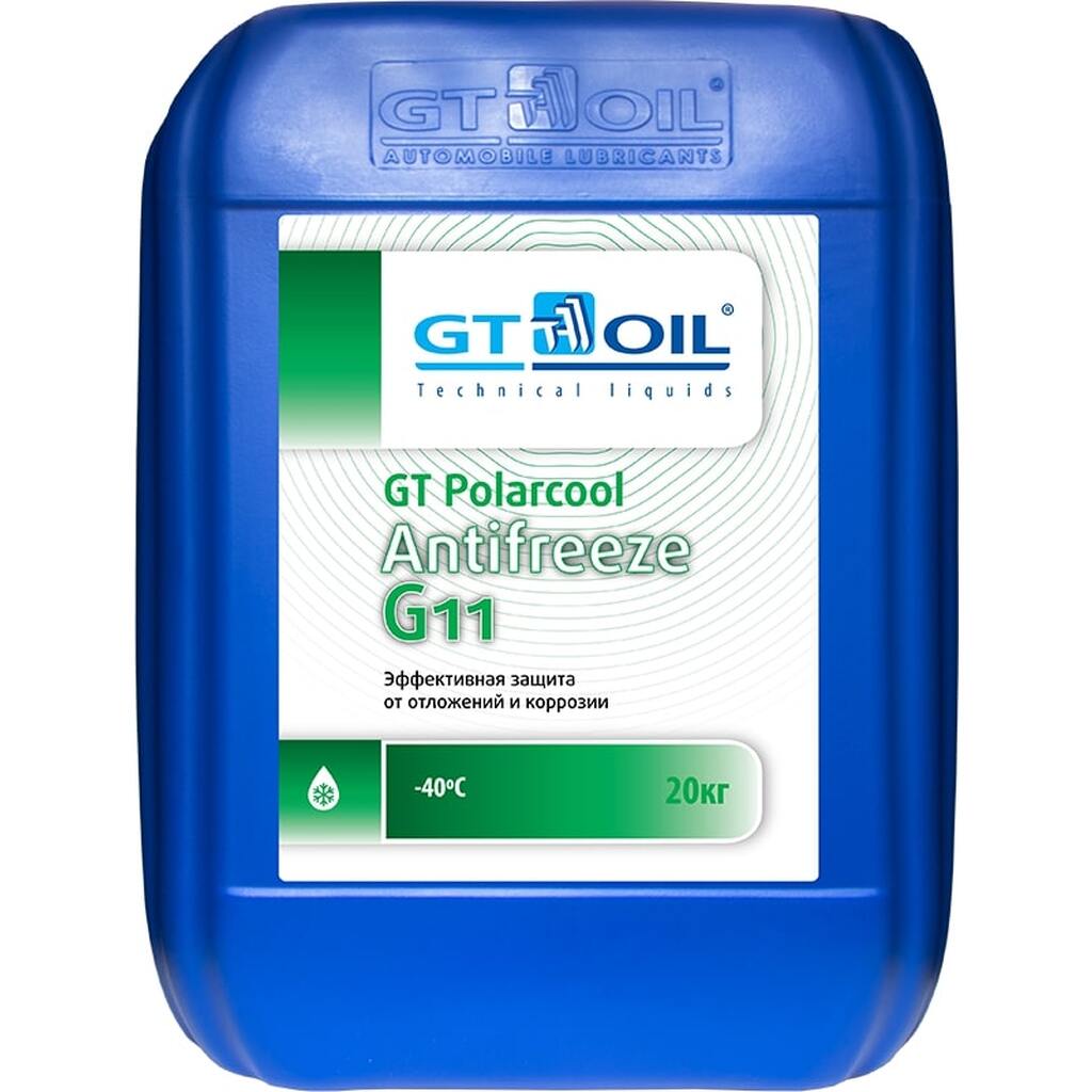 Антифриз GT OIL Polarcool G11 зеленый, 20 кг 4634444008757