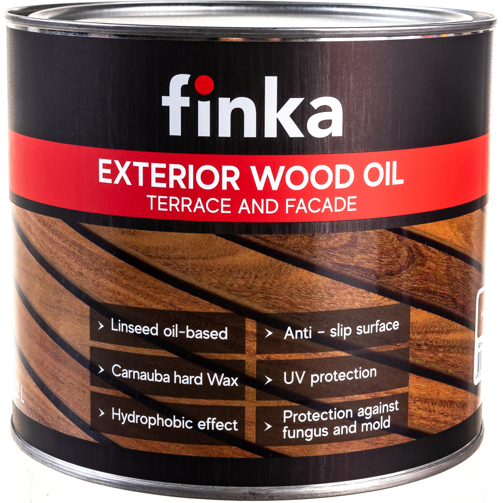 Масло для террас и фасадов Finka Exterior Wood Oil Нazelnut, 2.2 л артикул FO-22H