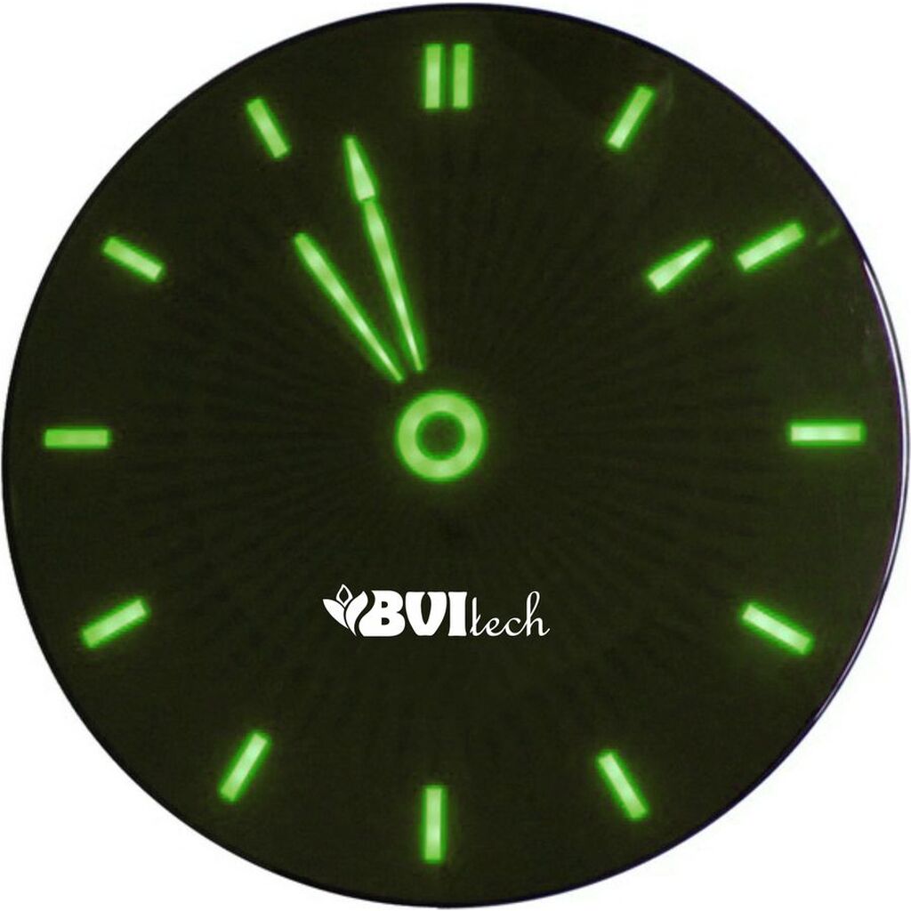 Сетевые часы BVItech зеленый/черный BV-111GKx