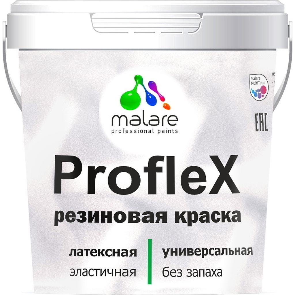 Краска для фасадов, крыш и цоколей MALARE ProfleX (лайм; 2 кг) 2036744677817