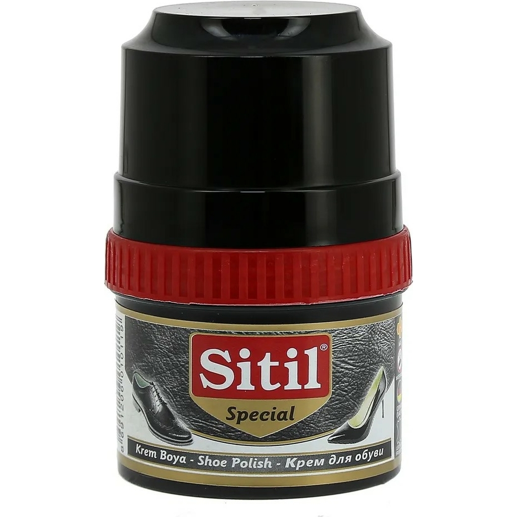 Крем-блеск для обуви Sitil Shoe Polish черный 200 мл 117.01 SSHB