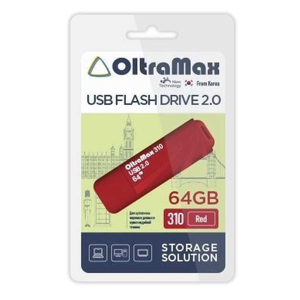 USB флэш-накопитель OLTRAMAX OM-64GB-310-Red O1255158