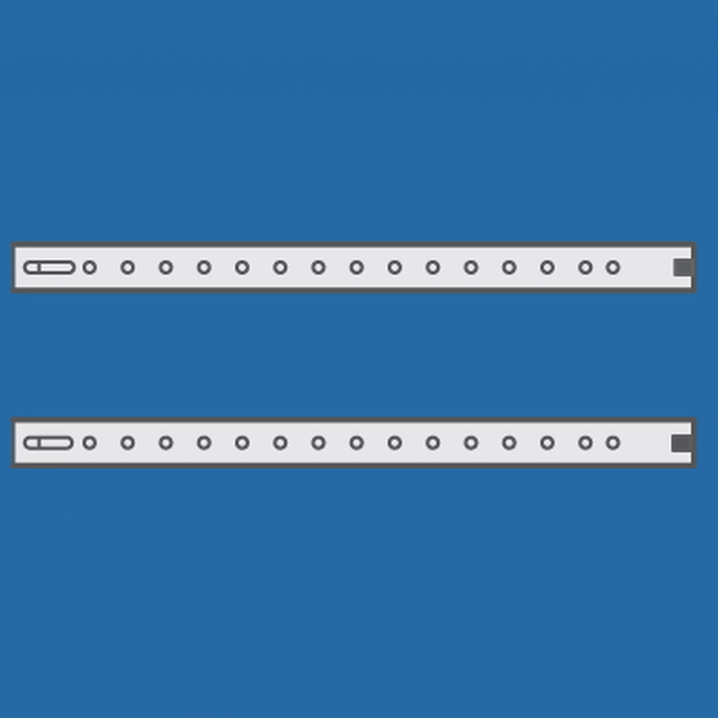 Направляющие для горизонтальных разделителей DKC, Г=445мм, 2шт. R5SOE445