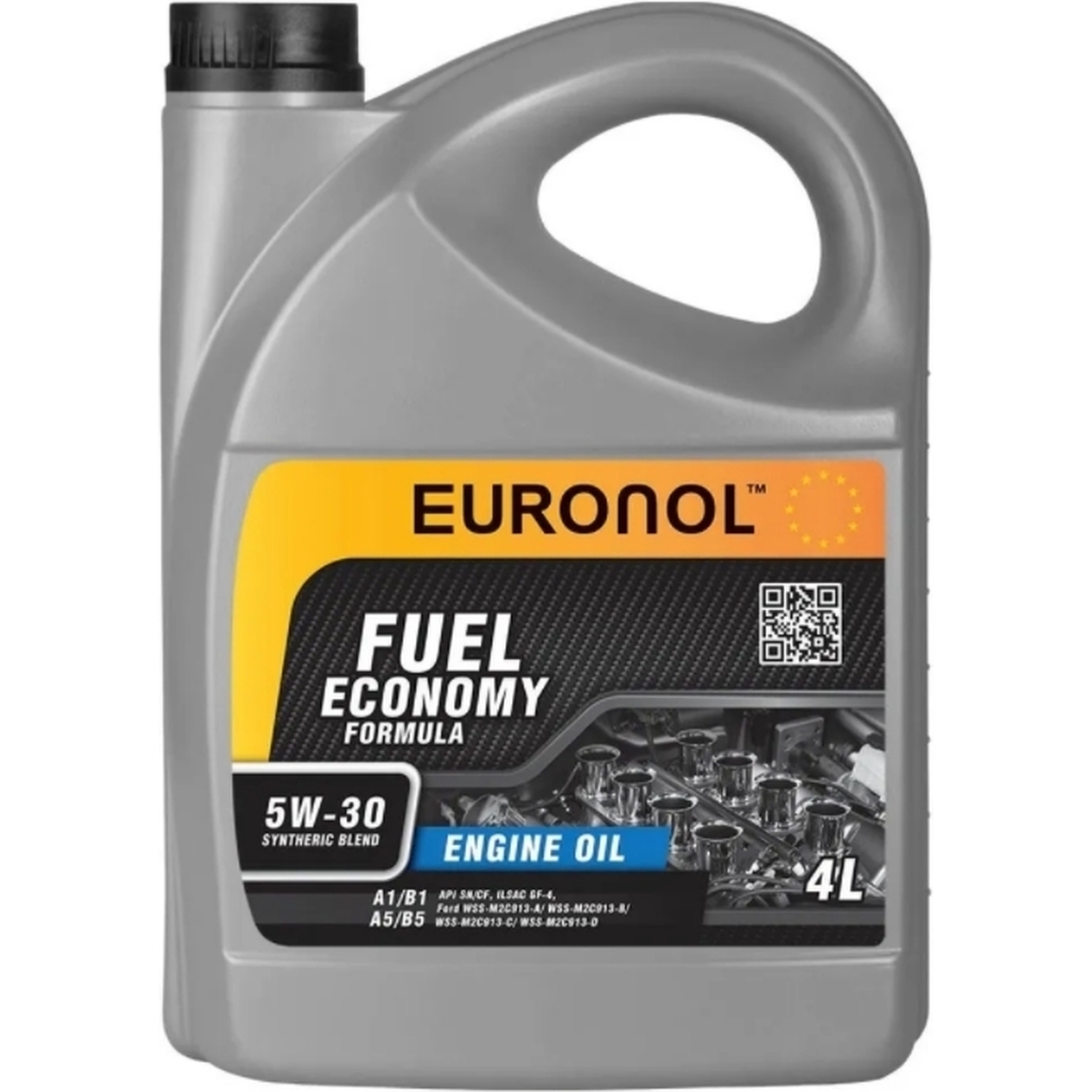 Моторное масло EURONOL FUEL ECONOMY FORMULA 5w-30, A1/B1;A5/B5, 4 л 80011