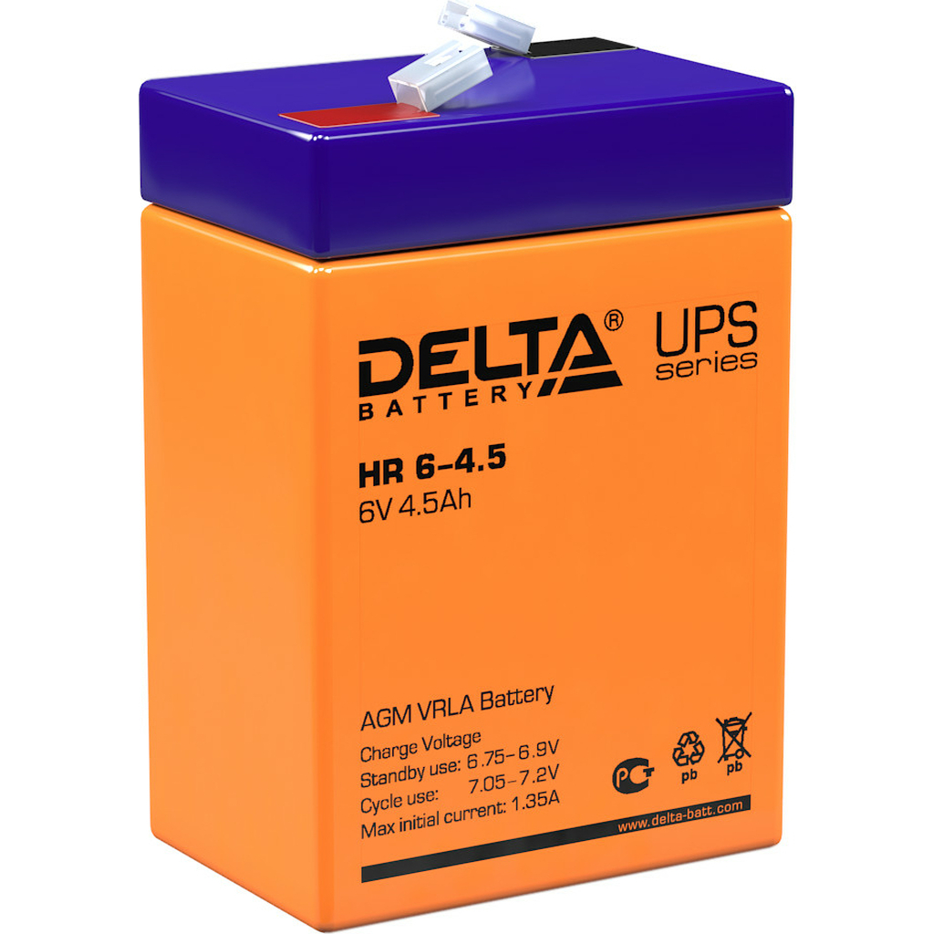 Батарея аккумуляторная Delta HR 6-4.5