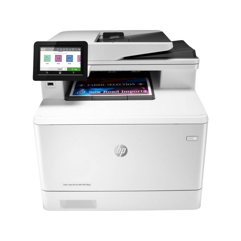 МФУ лазерный HP Color LaserJet Pro M479fdw (A4, принтер/сканер/копир/факс, 600dpi, 27ppm, Duplex, DADF50, BTLE, WiFi, Lan, USB) (W1A80A)