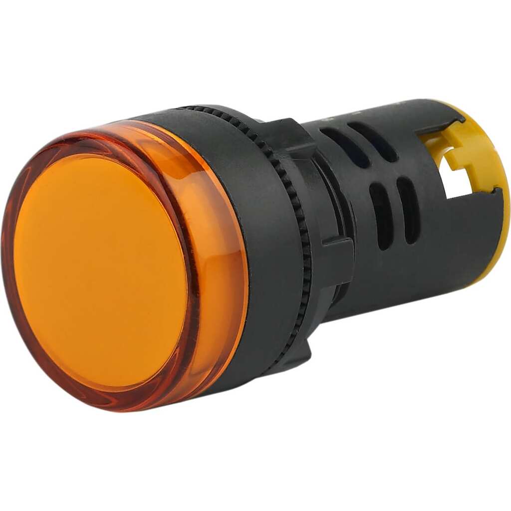 Лампа ЭРА AD22DS(LED)матрица, d=22мм, желтый, 12В, AC/DC, 10/1000/12000 Б0045604 ERA
