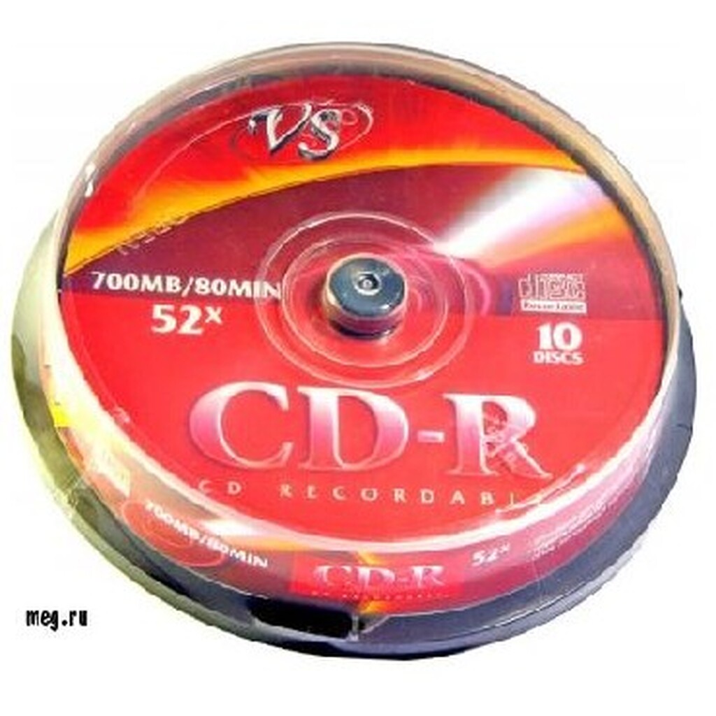 Оптический диск VS CD-R 80MIN 52x CAKE (10)