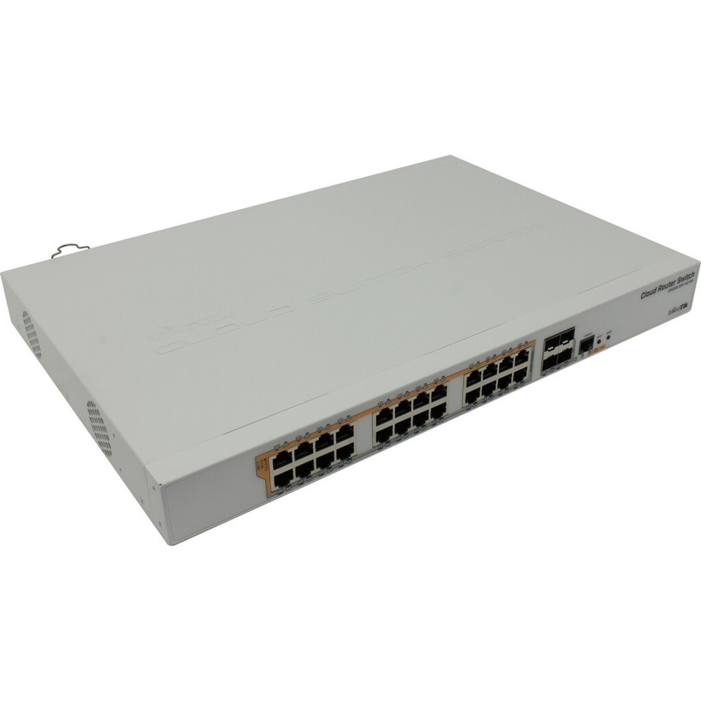 Коммутатор Mikrotik CRS328-24P-4S+RM 28 портов (24x 1Gbs Poe, 4x 10Gbs SFP+, управляемый L3) (CRS328-24P-4S+RM)