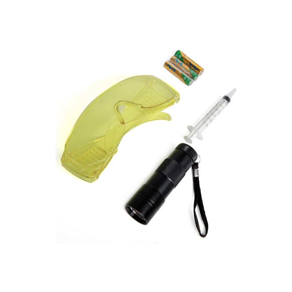 Набор для обнаружения утечек фреона Car-tool UV лампа + очки CT-M1027