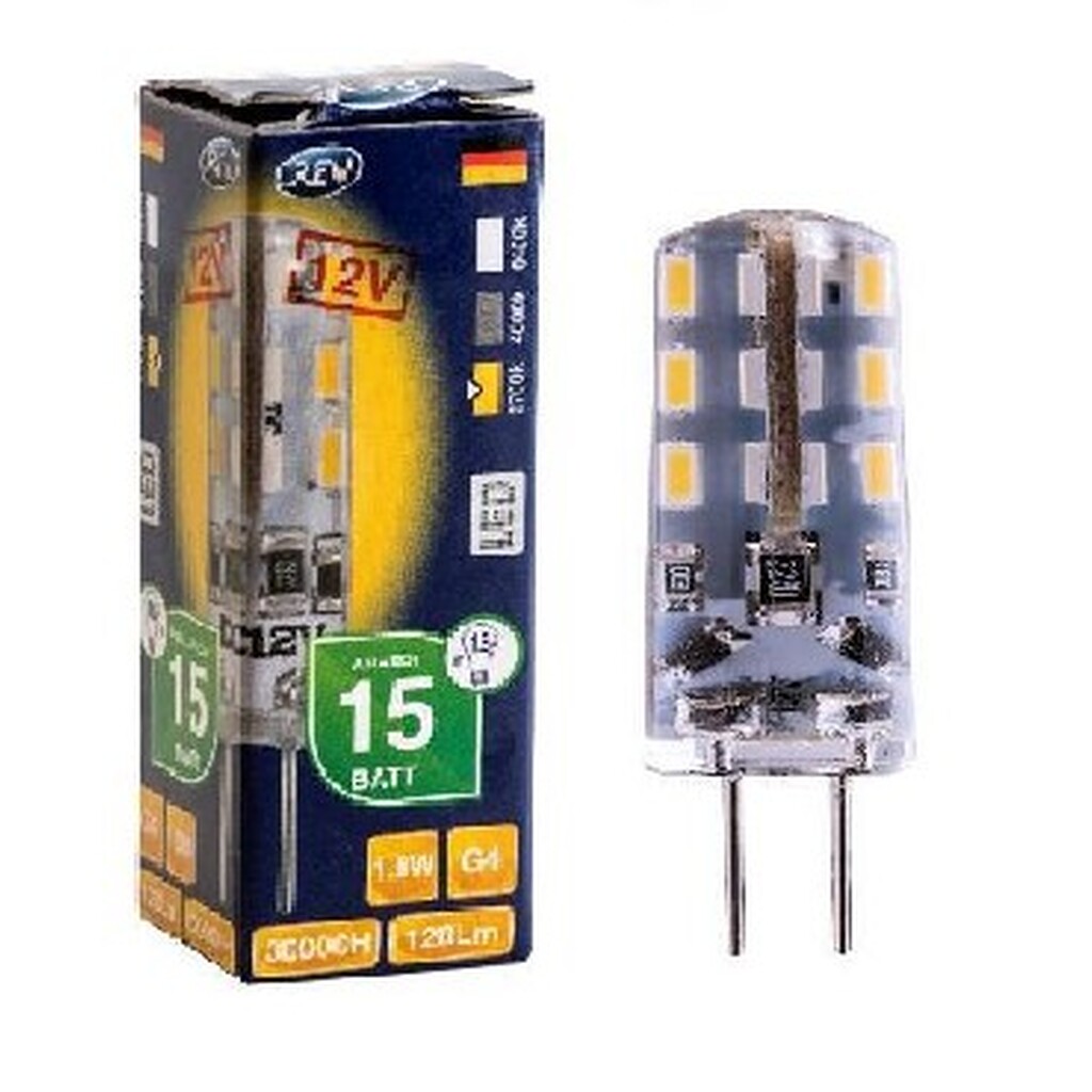 Лампа REV 32365 5 LED JC G4 1,6W, 2700K 12V, теплый свет