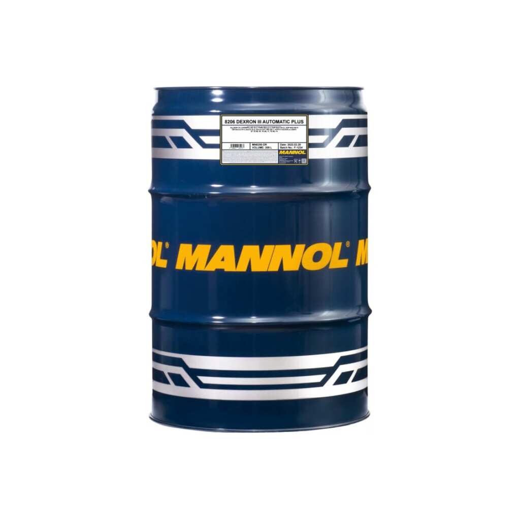 Трансмиссионное масло MANNOL DEXRON III AUTOMATIC PLUS синтетическое, 208 л 1338