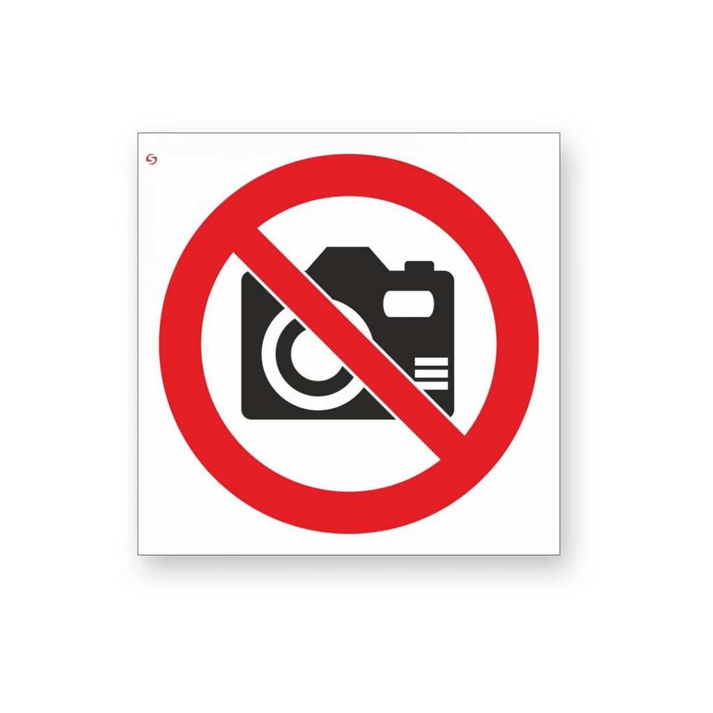 Знак "Фото и видеосъемка запрещена" Стандарт Знак Р40, 150x150 мм, 00-00026473