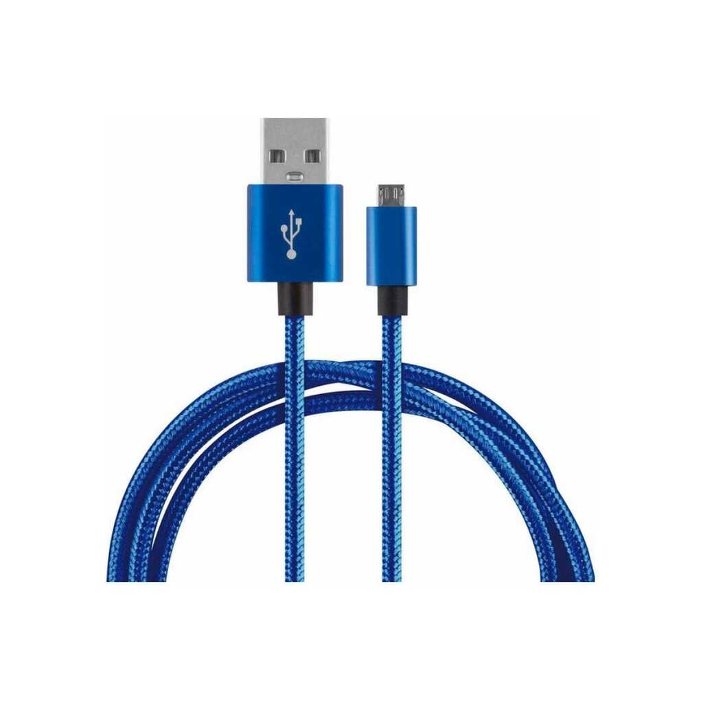 Кабель ENERGY ET-27 USB/MicroUSB, цвет - синий 104108