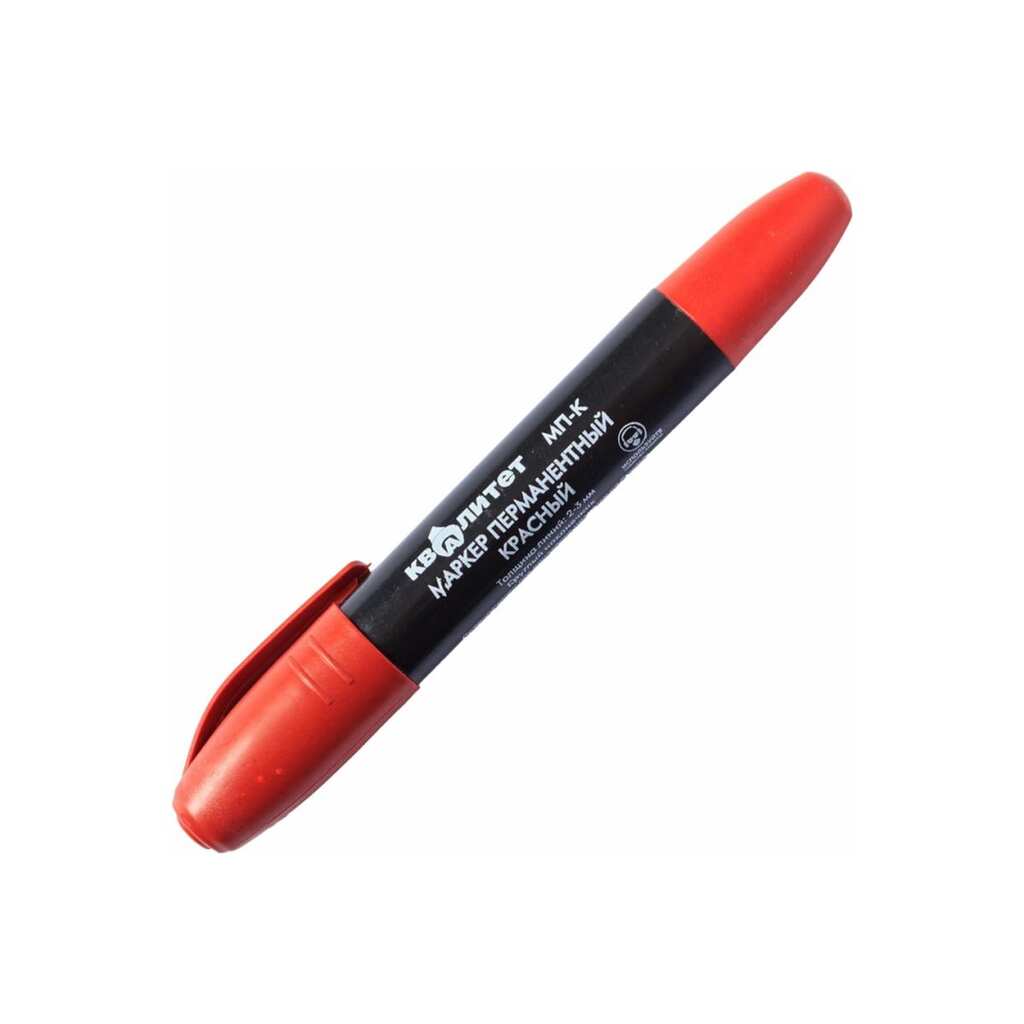 Перманентный маркер Квалитет красный, толщина линии 2-3 мм, круглый наконечник МП-К 6674867