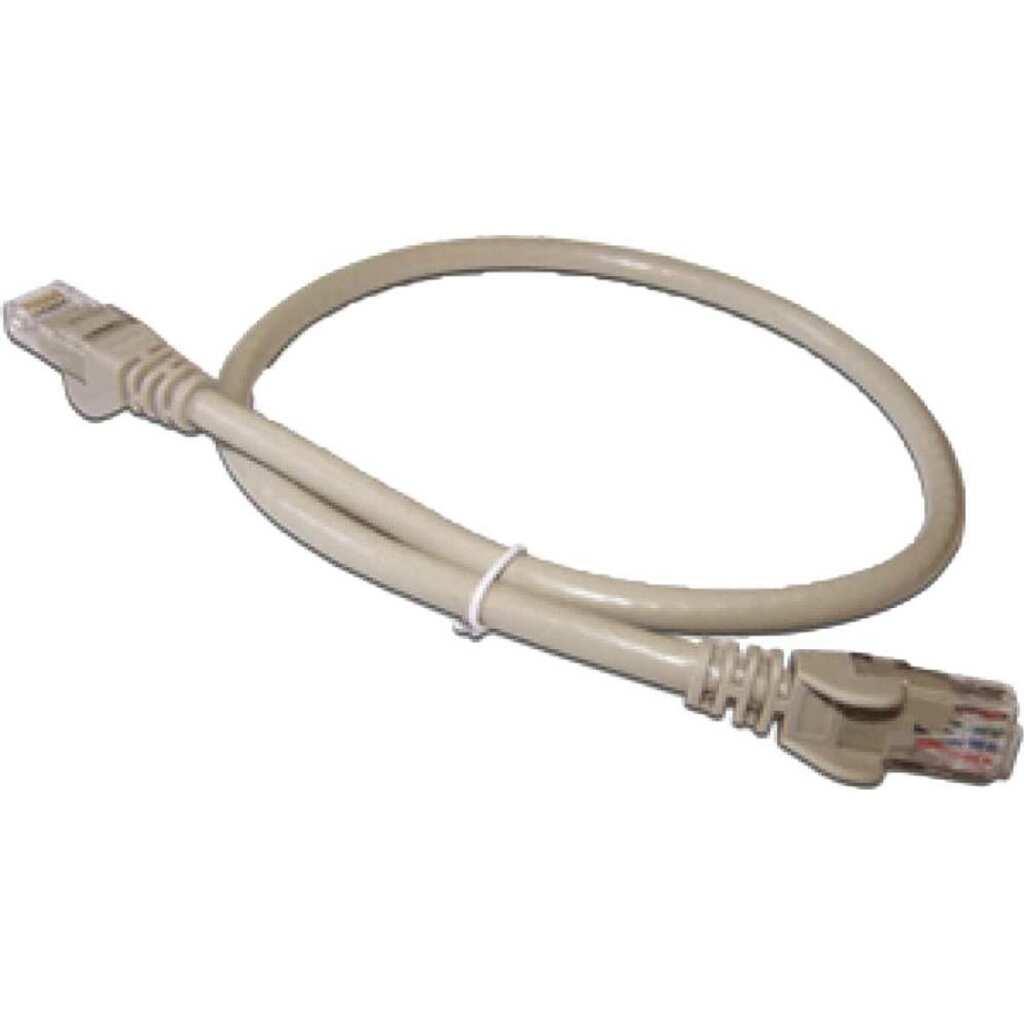 Патч-корд LANMASTER RJ45 - RJ45, 4 пары, UTP, категория 6, 5 м, серый, LAN6-45-45-5.0-GY