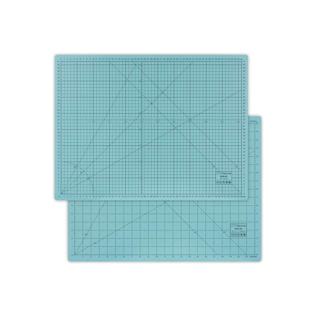 Мат для резки двусторонний (А2; 60х45 см; ПВХ) Gamma 638563