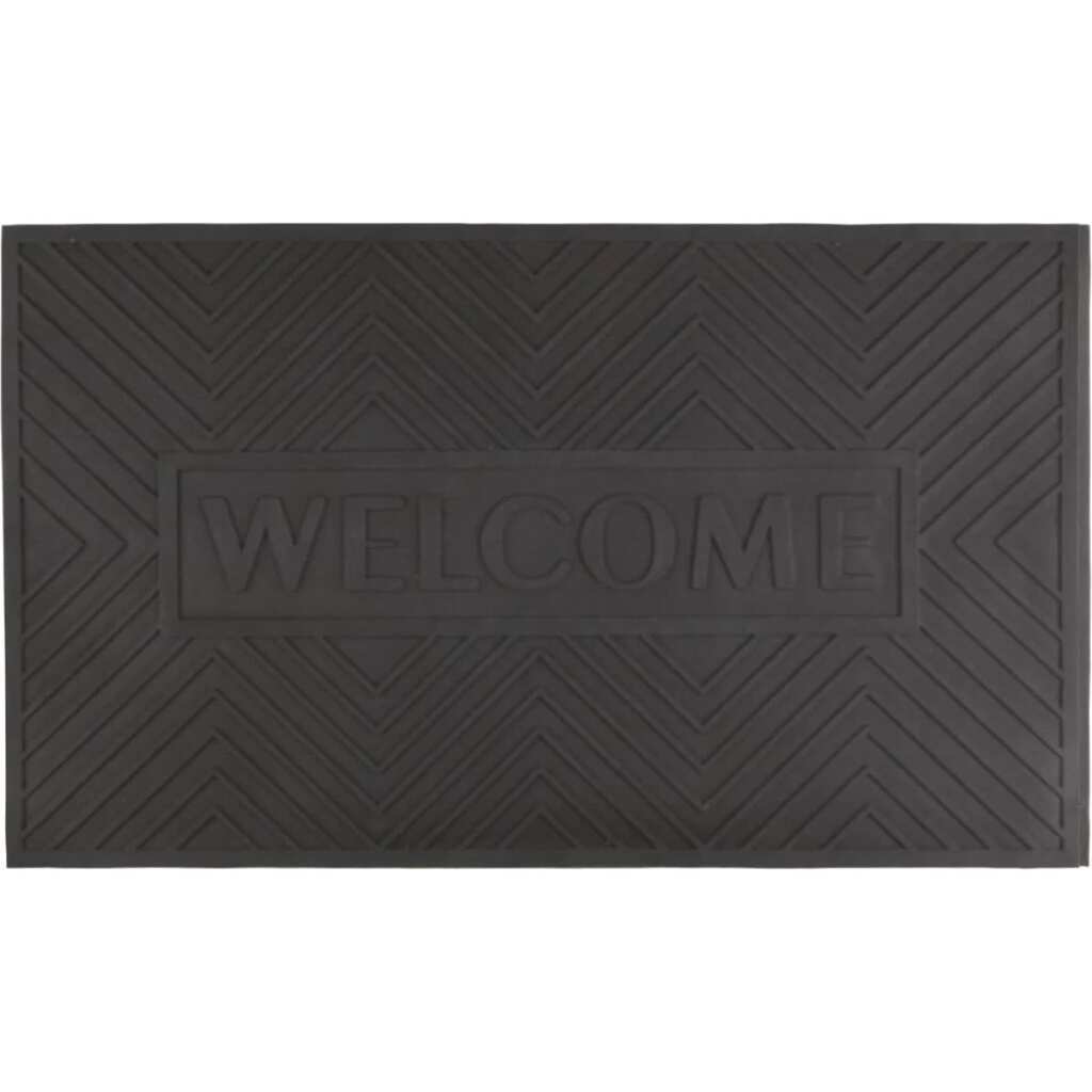 Грязезащитный коврик Sunstep WELCOME 35x60 см, чёрный 75-074