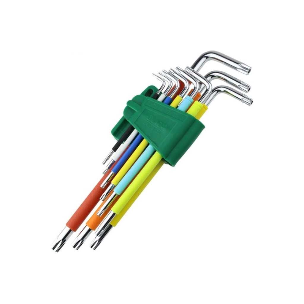 Шестигранники SATA 9 предметов TORX цветные, пластиковый блистер S2 09702CH