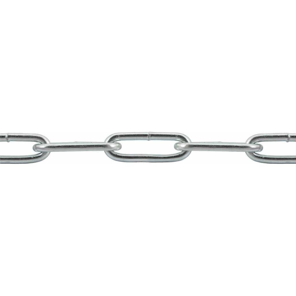 Сварная цепь STARFIX длиннозвенная, оцинкованная, LLC, М3, DIN 763, бухта 60 м SMP-42315-60