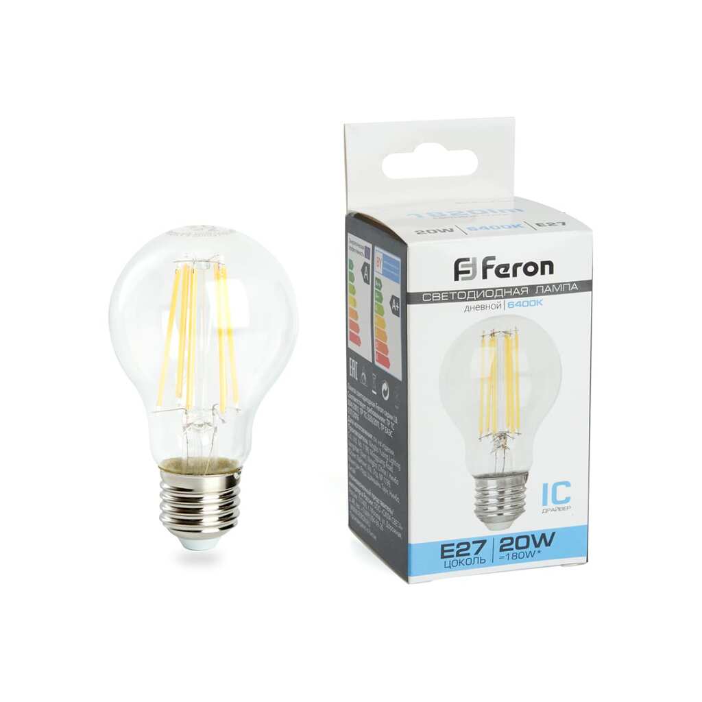 Cветодиодная лампа FERON LB-620 E27 20W 6400K, 48285