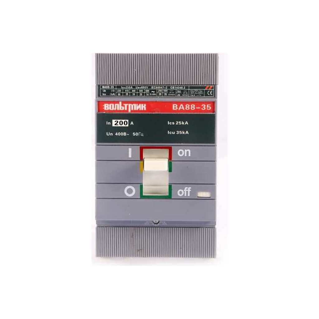 Автоматический выключатель ВТМ (S) ВА 88-35 3Р, 200А, 35кА ВТМ00027884