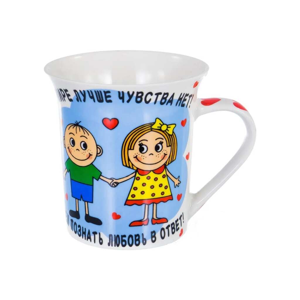 Кружка Olaff NEW BONE CHINA 310 мл, 6 шт в упаковке, упаковка - гофрокороб 160-08018