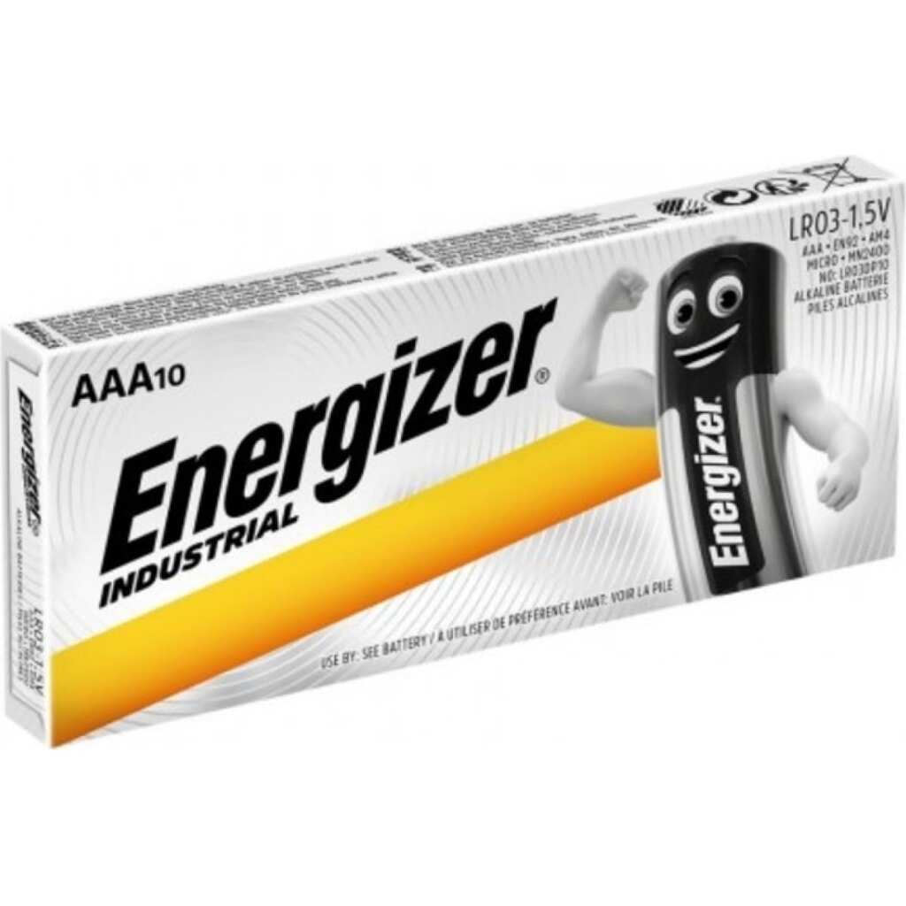 Батарейка Energizer Industrial AAA/LR03 (EN92, AM2) 10шт. Alkaline 7638900361063