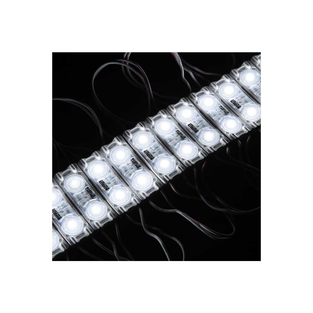 Светодиодный модуль MAKSILED 1Вт, 12В, IP67, SMD2835 2LED, 97лм, холодный белый, 40 шт./упаковка ML-M2HL-L-2835-W