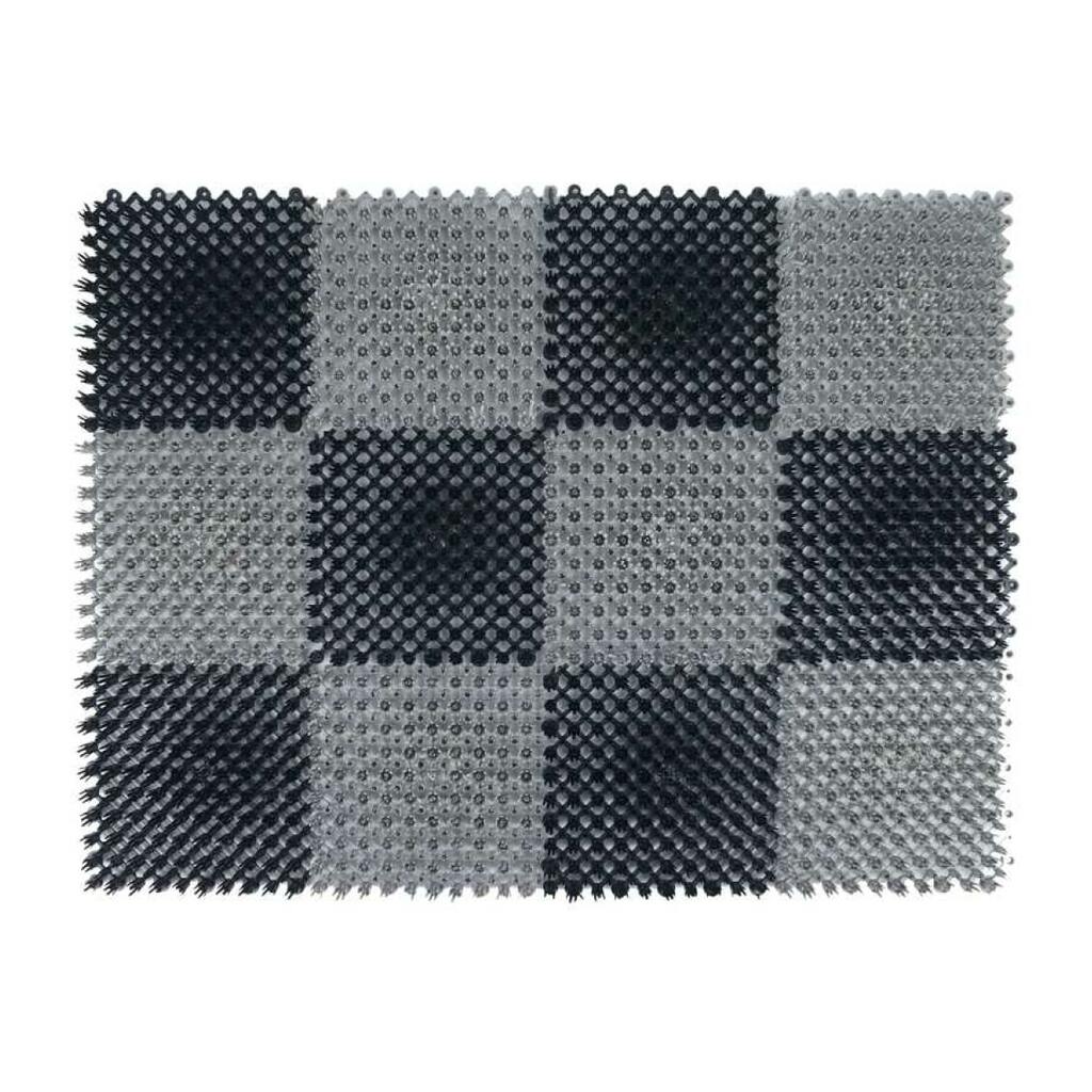 Коврик Бацькина баня Gras 41x54 см, черно-серый 92059