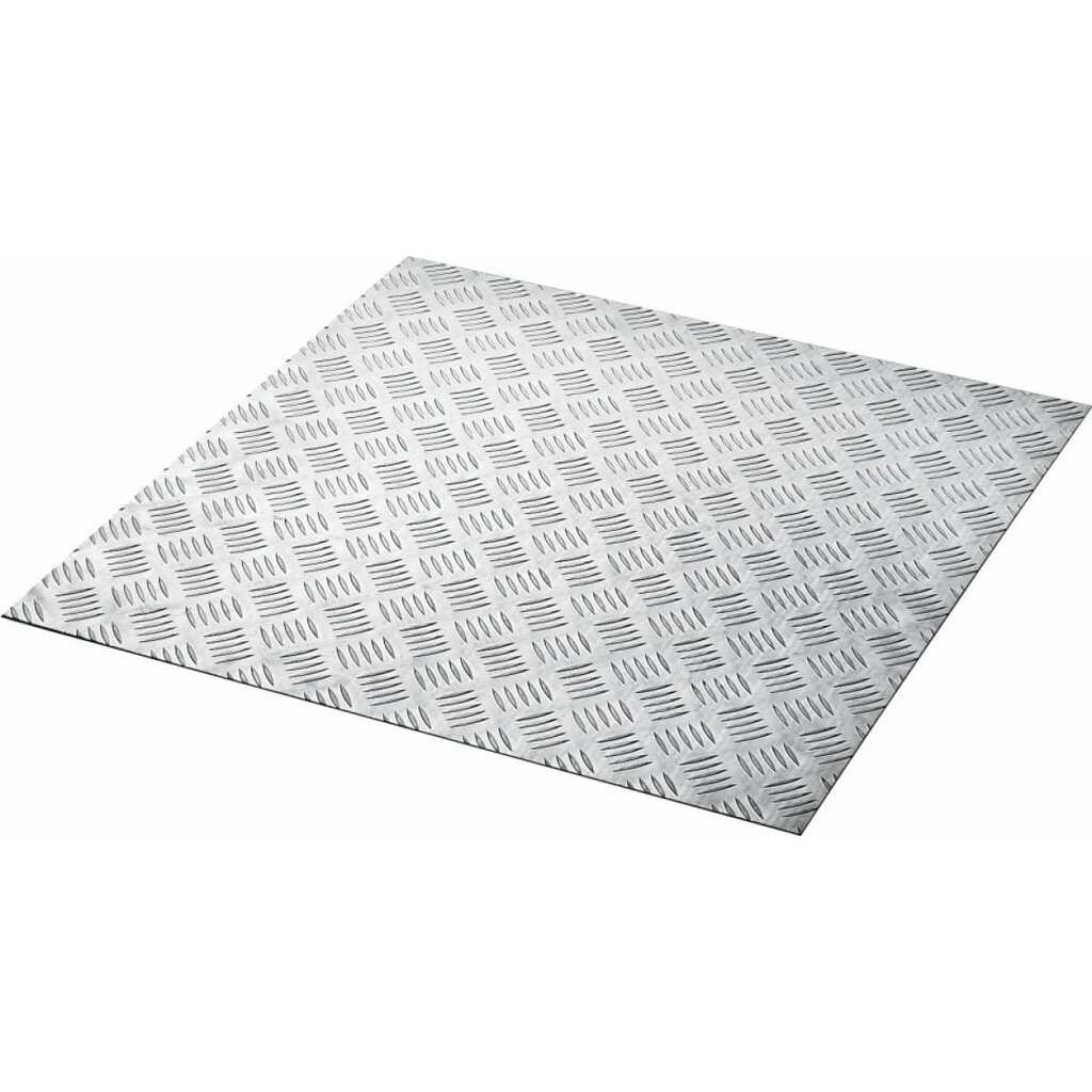 Алюминиевый рифленый лист ЗУБР квинтет, 600x600x1.5 мм 53832