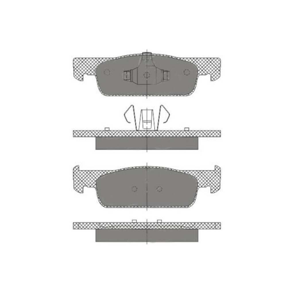 Колодки тормозные комплект 4 шт SCT SP663 SCT GERMANY