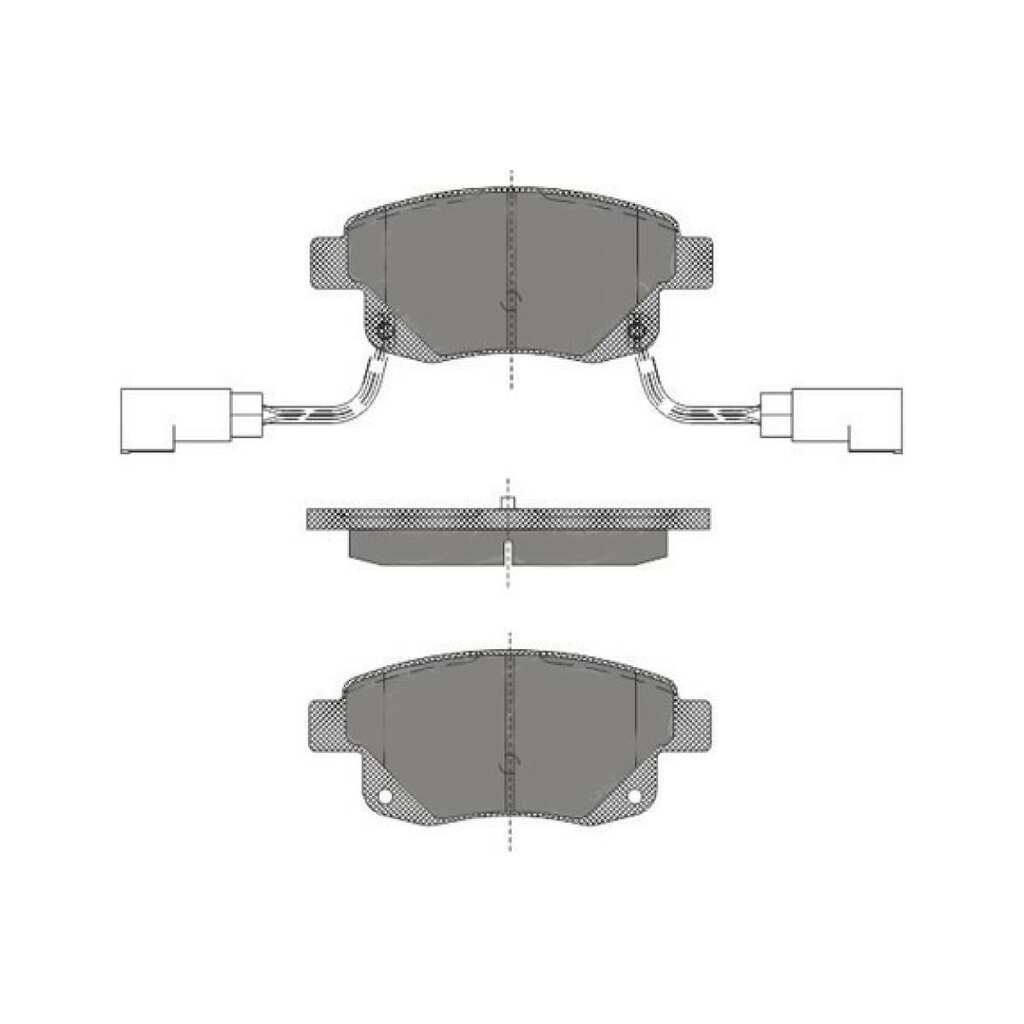 Колодки тормозные комплект 4 шт SCT SP492 SCT GERMANY