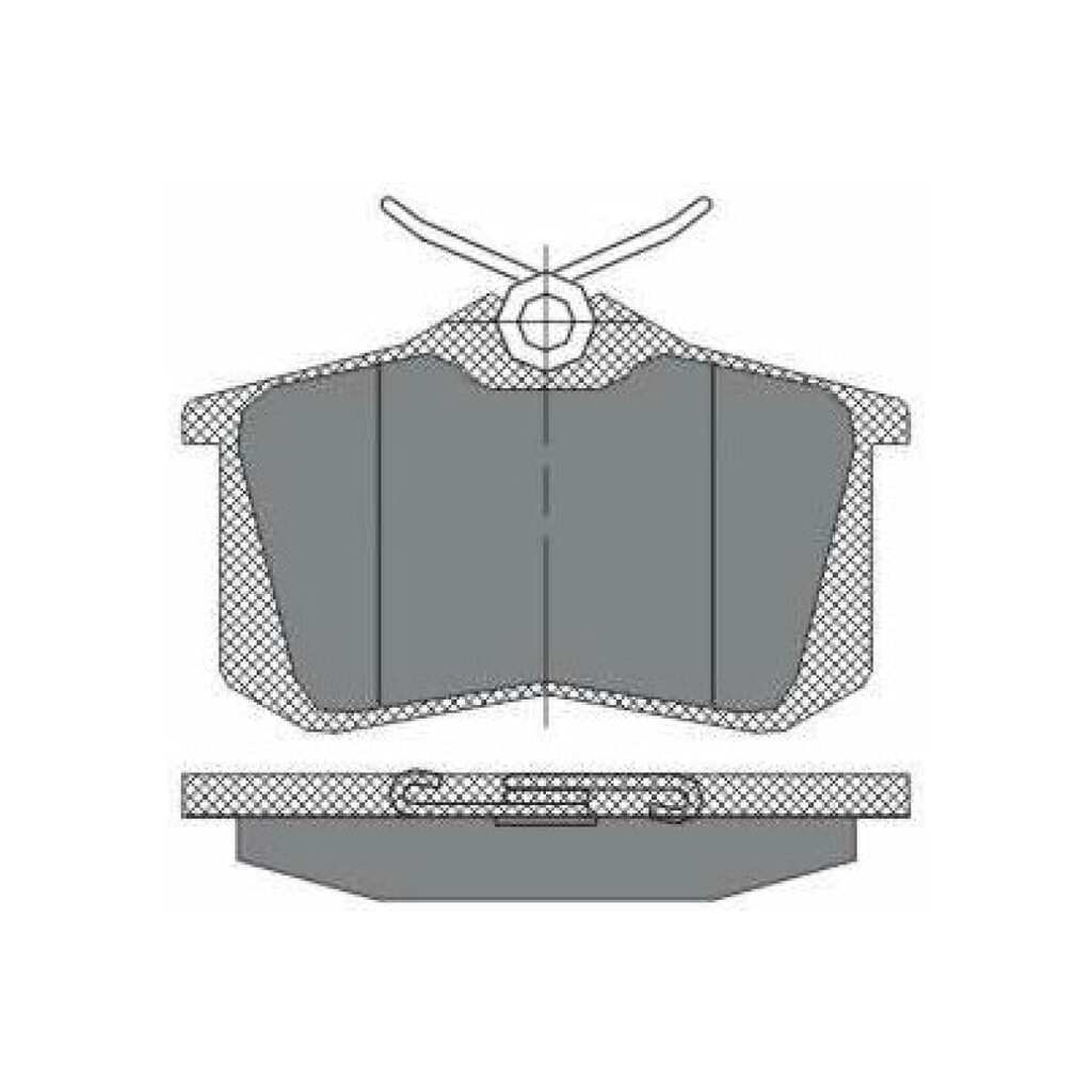 Колодки тормозные комплект 4 шт SCT SP113 SCT GERMANY