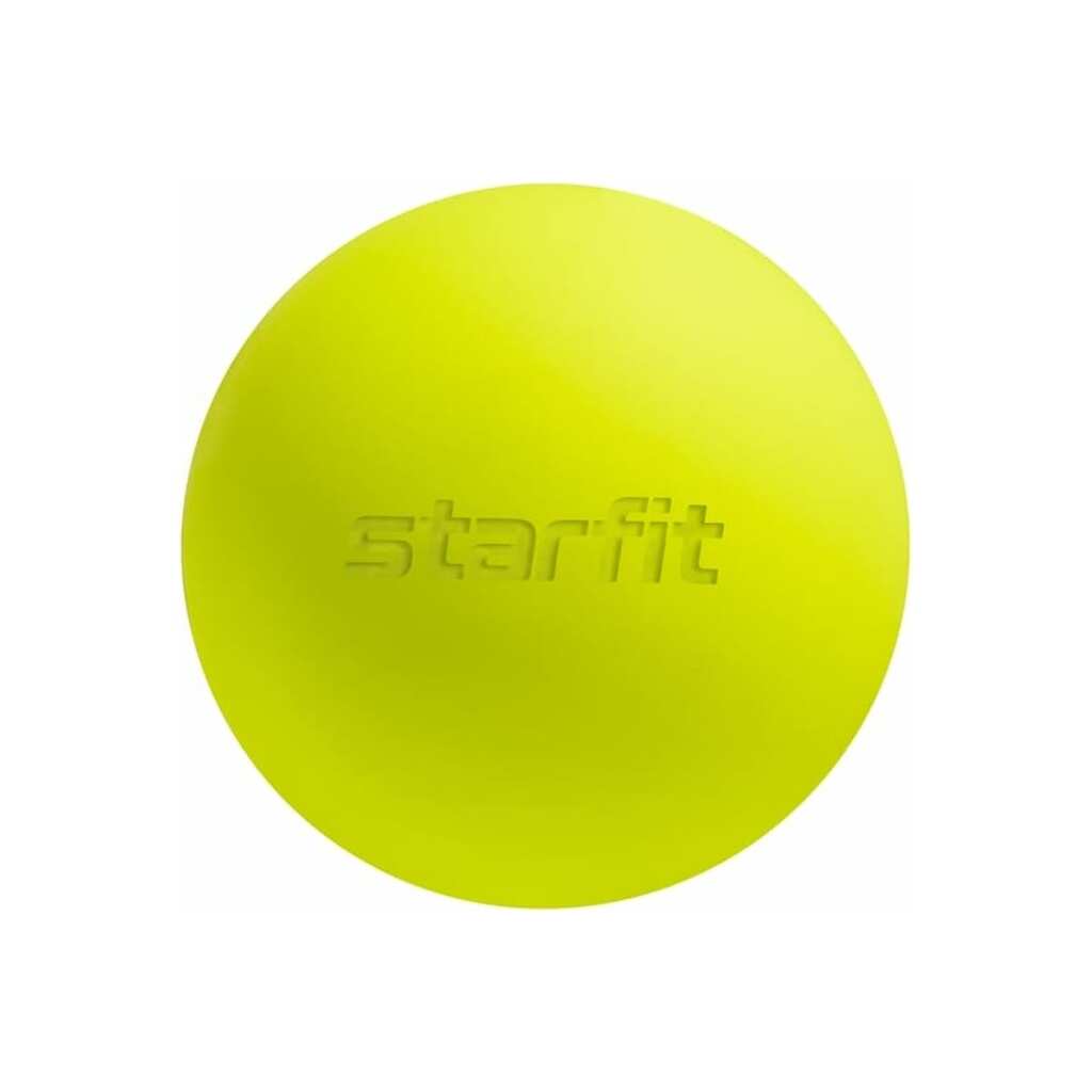 Мяч для миофасциального релиза Starfit RB-105 6 см, силикагель, ярко-зеленый УТ-00020246