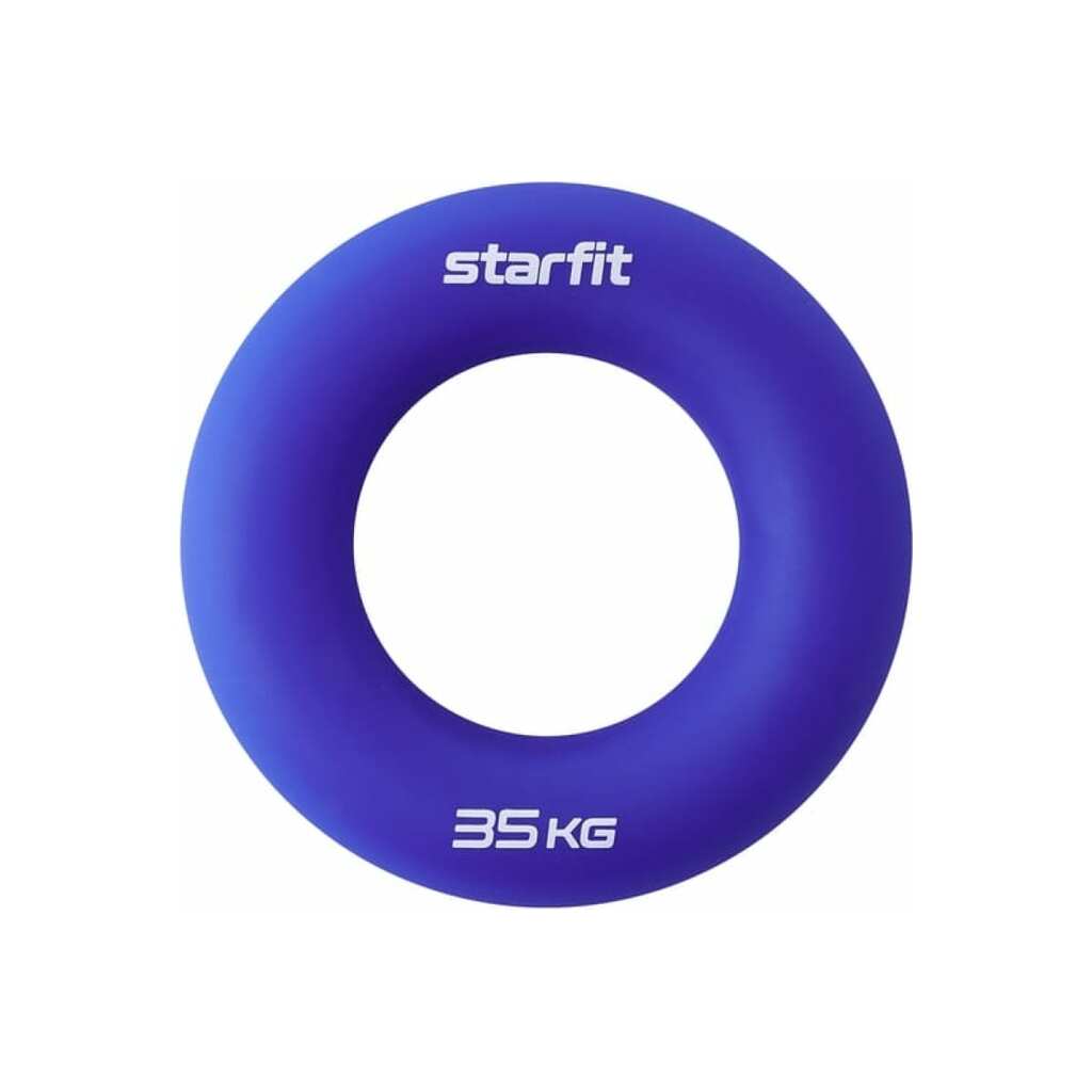 Кистевой эспандер-кольцо Starfit ES-404, силикогель, d=8,8 см, 35 кг, темно-синий УТ-00019249