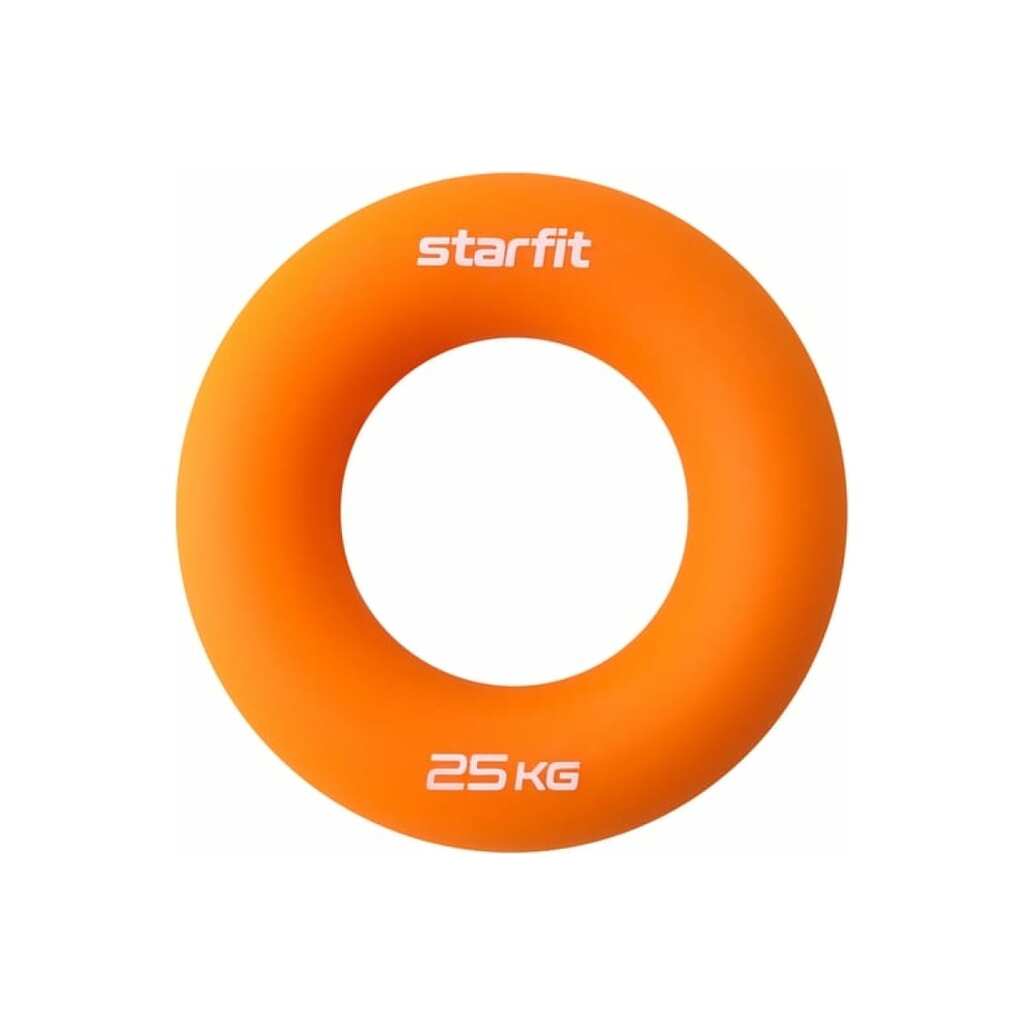 Кистевой эспандер-кольцо Starfit ES-404 силикогель, d=8,8 см, 25 кг, оранжевый УТ-00019247