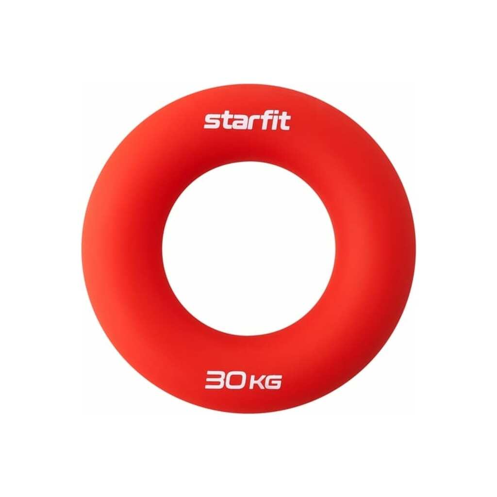 Кистевой эспандер-кольцо Starfit ES-404, силикогель, d=8,8 см, 30 кг, красный УТ-00019248