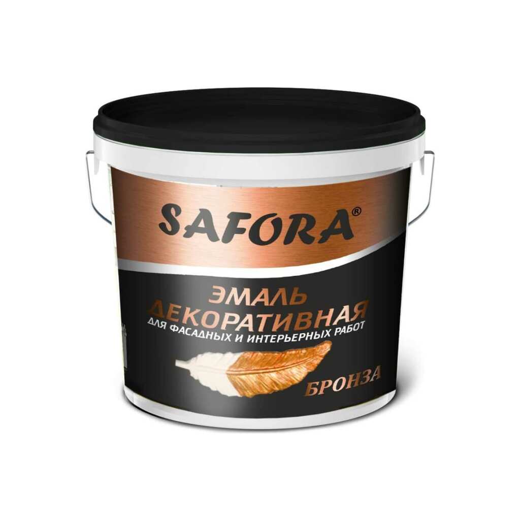 Декоративная акриловая перламутровая эмаль SAFORA бронза, 800 г ЭМ101/2