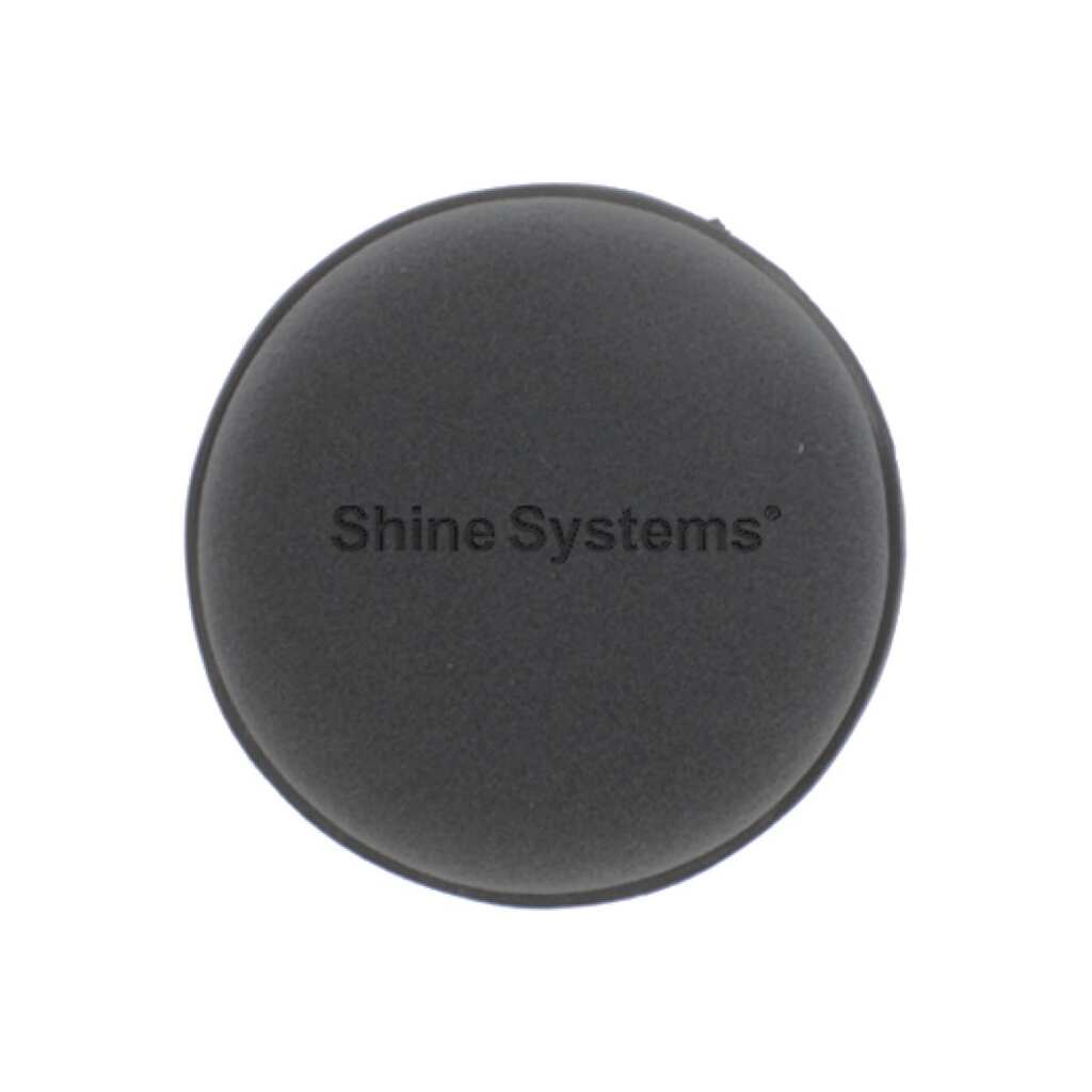 Поролоновый аппликатор Shine systems Wax Pad черный круглый 10 см SS818