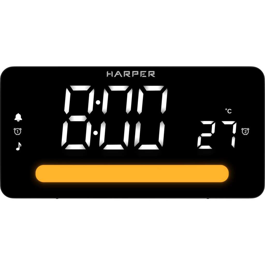 Часы-радио black Harper HCLK-5030