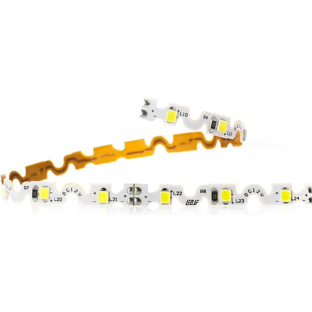 Светодиодная лента ELF ZigZagLo 480SMD диодов (2835), 12В, 5м, желтый ELF-ZigZagLo 480/2835NWY