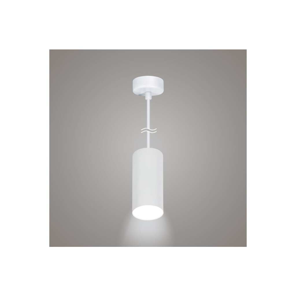 Подвесной светильник Ritter Arton цилиндр, провод 1м, 55x100, GU10, алюминий, белый 59980 7