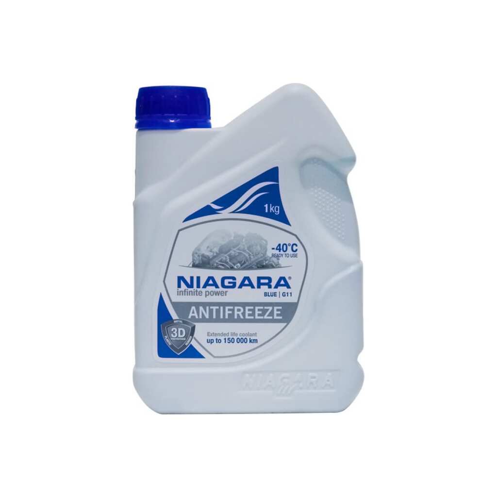 Охлаждающая жидкость NIAGARA Антифриз G11, синий, 1 кг 1001003006
