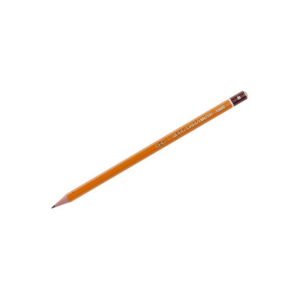Чернографитный карандаш Koh-I-Noor 1500 В, заточенный 150000B01170RU