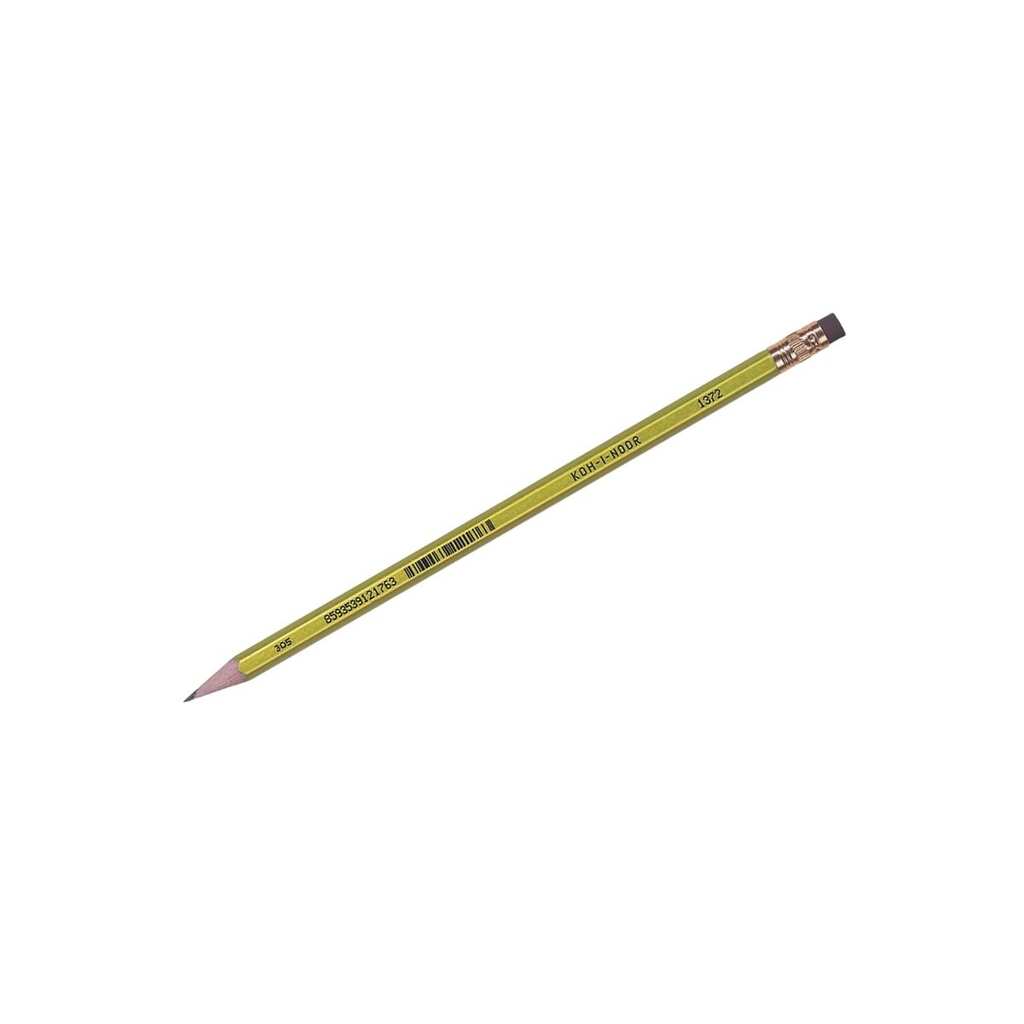 Чернографитный карандаш Koh-I-Noor Oriental HB, с ластиком, заточенный 1372002012KSRU