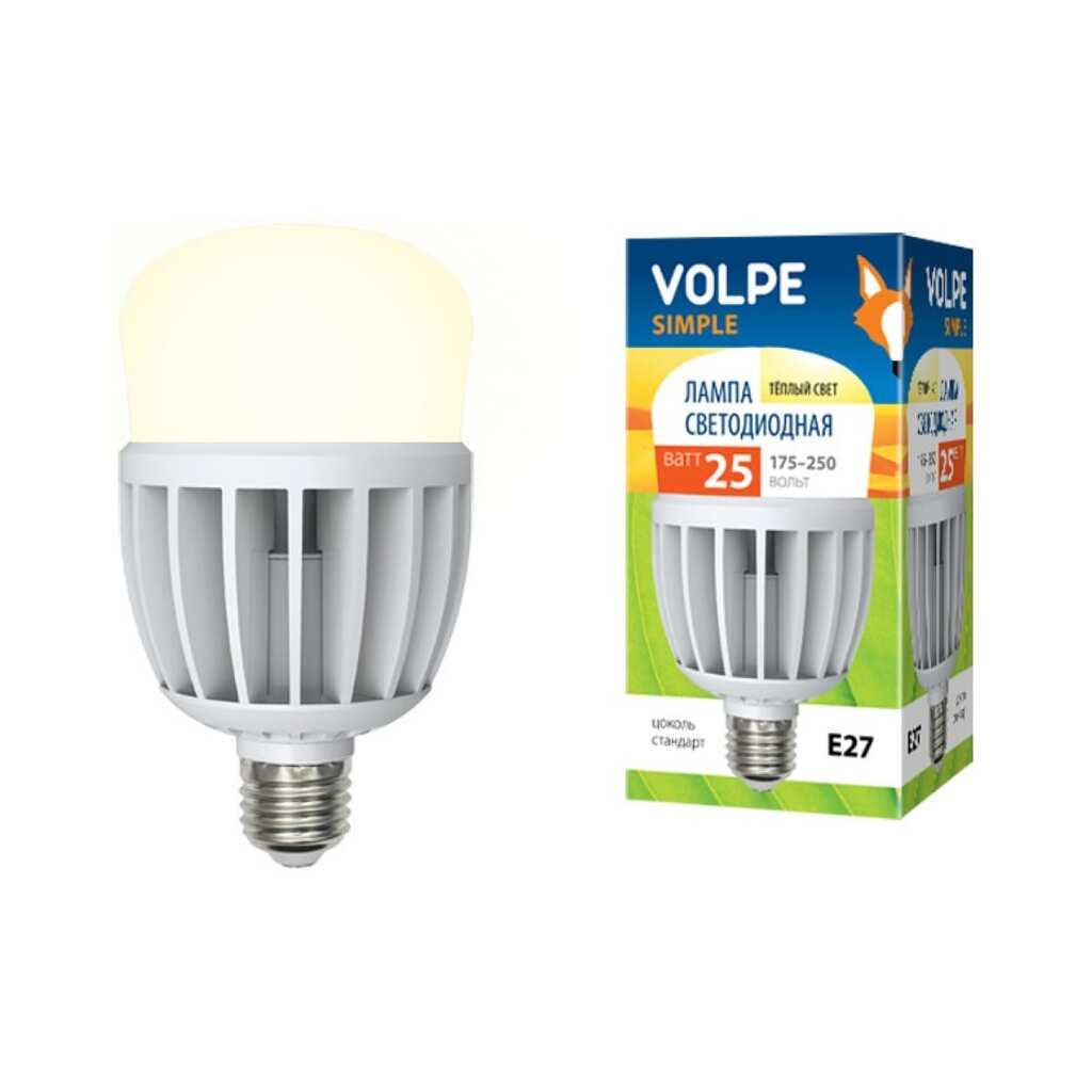 Светодиодная лампа Volpe LED-M80-25W/WW/E27/FR/S 10808